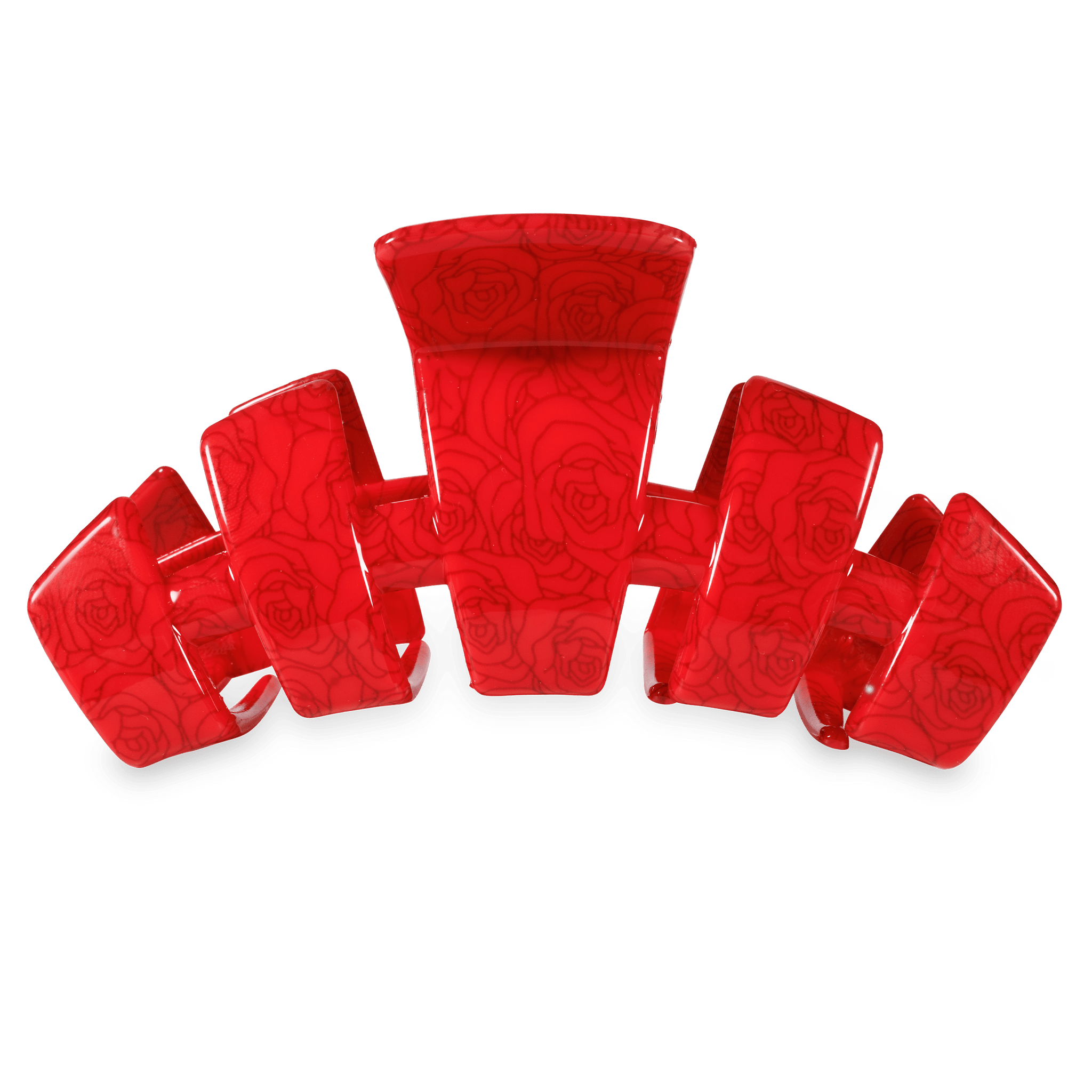 TELETIES Classic Derby Roses Large Claw Clip