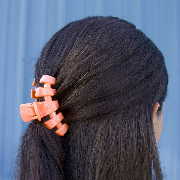 TELETIES Classic Dreamsicle Small Claw Clip Orange