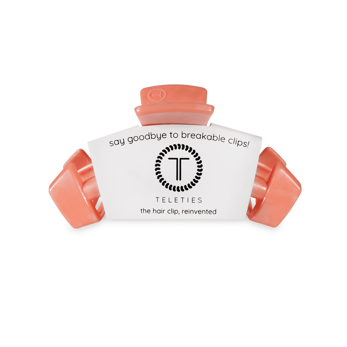 TELETIES Classic Dreamsicle Small Claw Clip Orange
