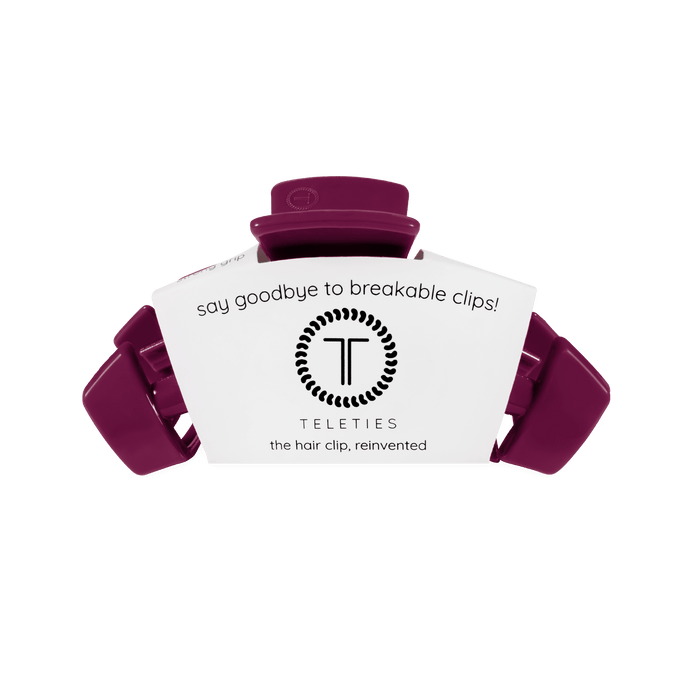 TELETIES Classic Mulberry Medium Claw Clip