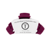 TELETIES Classic Mulberry Medium Claw Clip