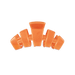 TELETIES Classic Showbiz Small Claw Clip Orange