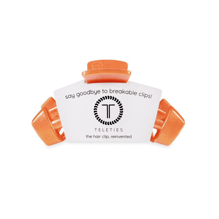 TELETIES Classic Showbiz Small Claw Clip Orange