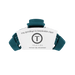 TELETIES Teal With It Medium Claw Clip