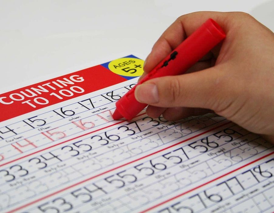 Counting to 100 Write-A-Mat Learning Placemat