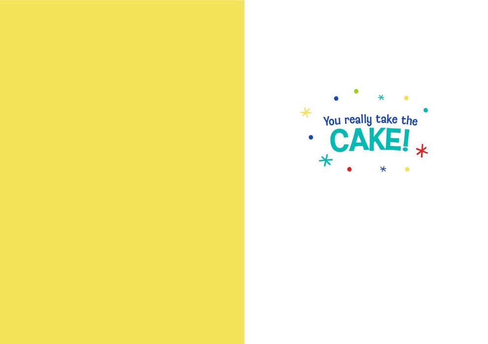Happy Happy Birthday Cake - Foil Card