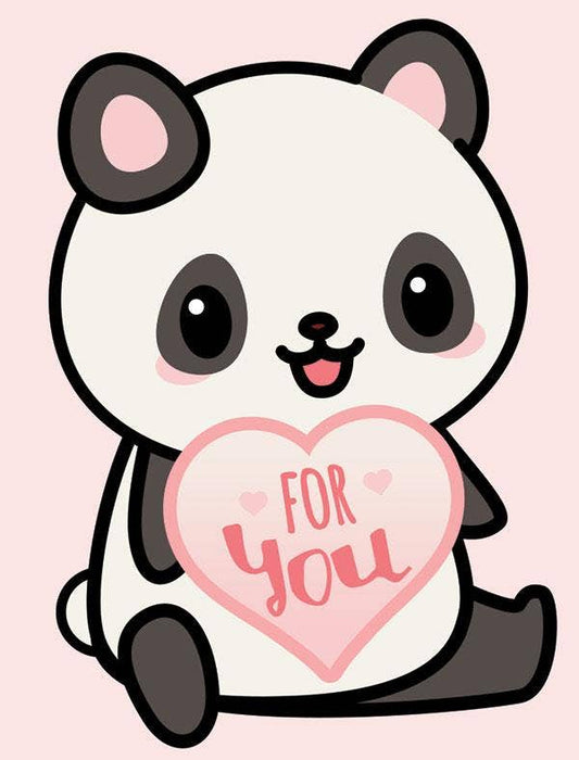 Panda Glitter Gift Enclosure