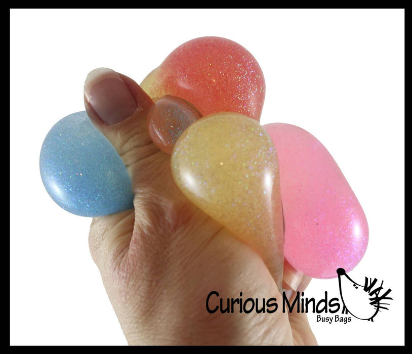 Single Small 1.5" Glitter Stress Ball