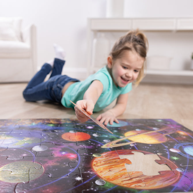 New! Solar System Floor Puzzle - 48 Pieces