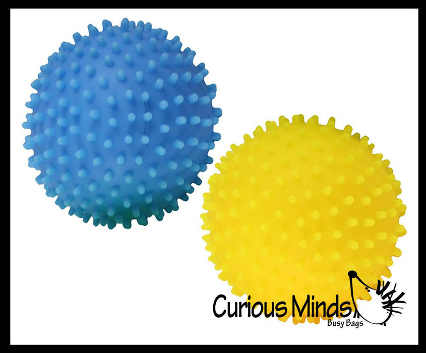 Single Spiky Bumpy Soft Doh Filled 1.7" Stress Ball - Squishy