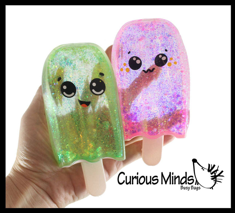 Large 4.5" Popsicle Shaped Ball - Thick Glue/Gel