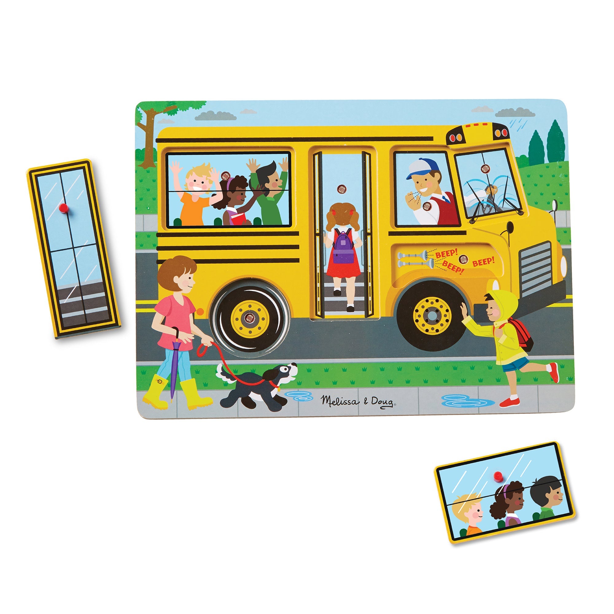 Melissa & Doug The Wheels on the Bus Sound Puzzle 6 Pieces