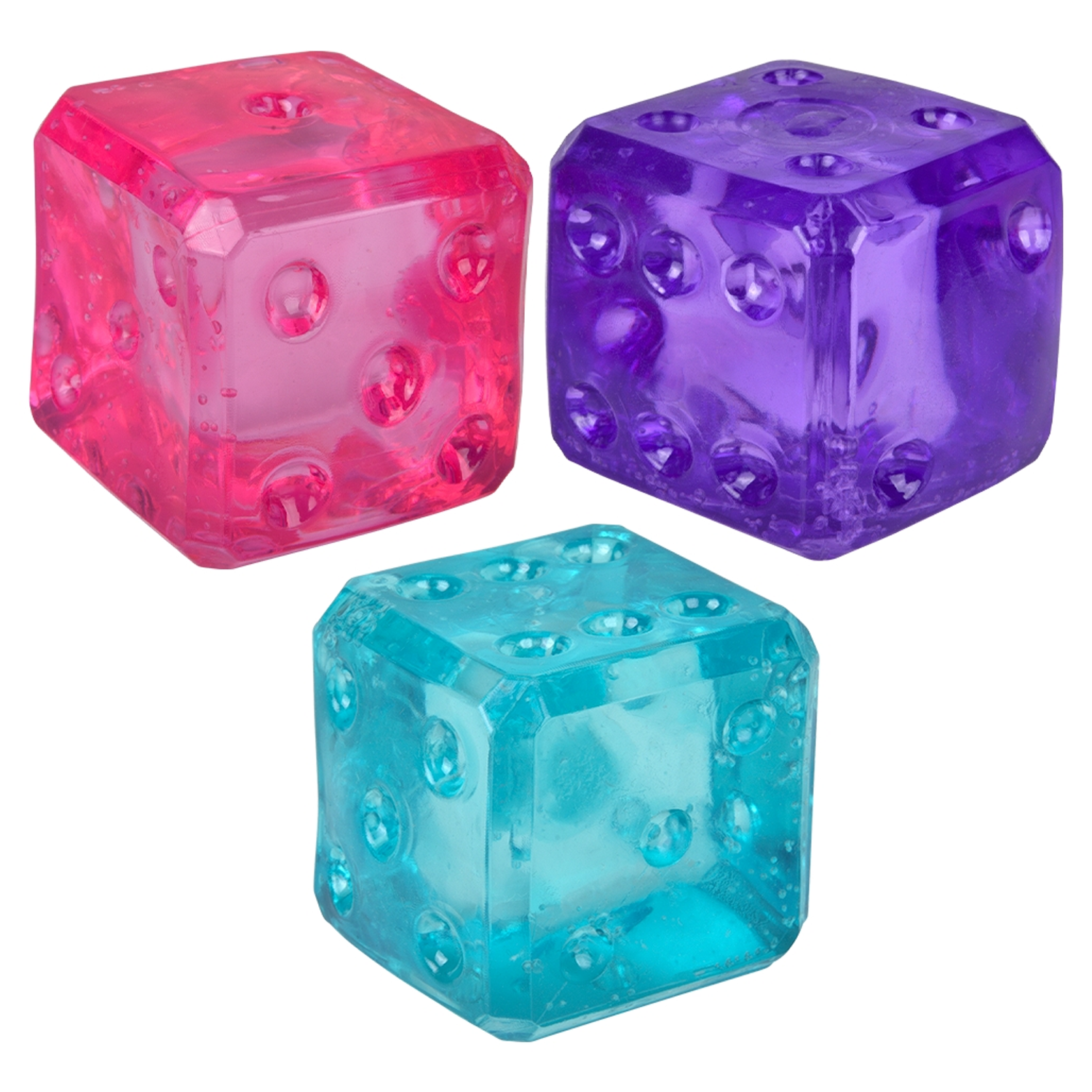 The Toy Network Squeezy Sugar Dice Sensory Fidget Toy 2in