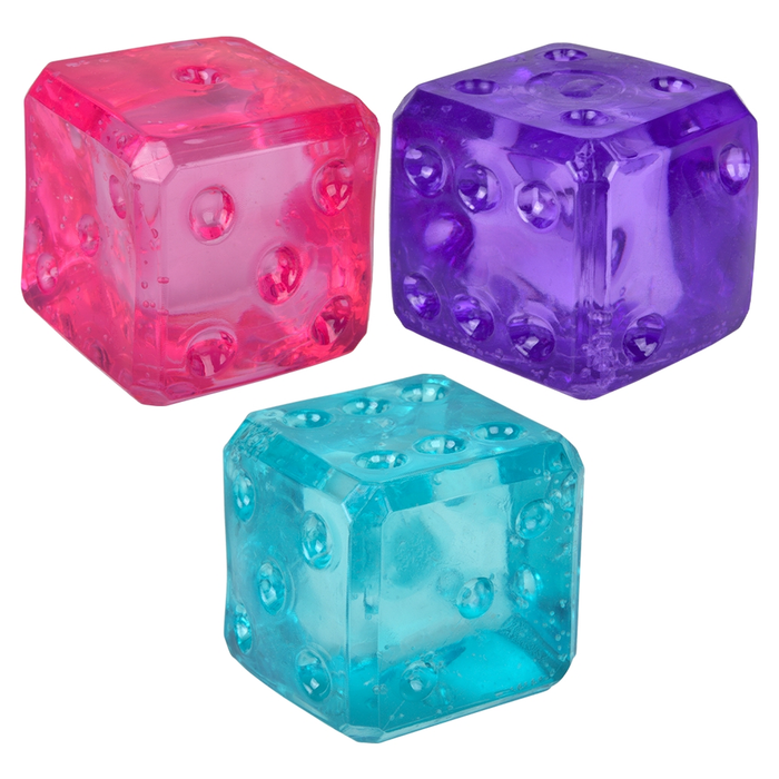 The Toy Network Squeezy Sugar Dice Sensory Fidget Toy 2in