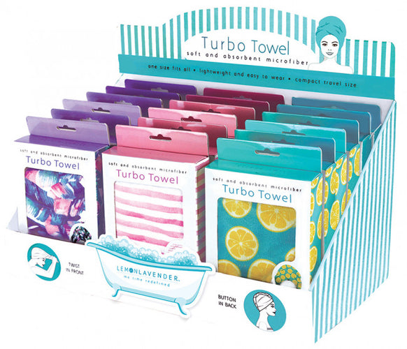 Lemon and Lavender Turbo Towel