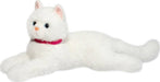 Douglas Alba White Cat Deluxe Laying Plush Toy