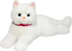 Douglas Alba White Cat Deluxe Laying Plush Toy
