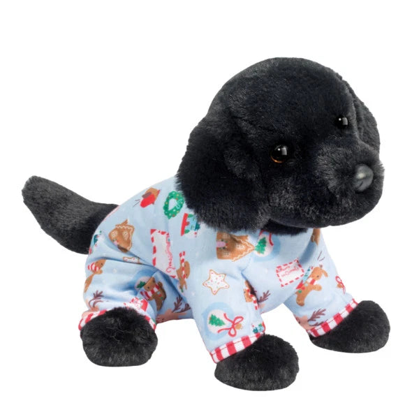 Douglas Company PJ Pup Black Lab Medium Plush