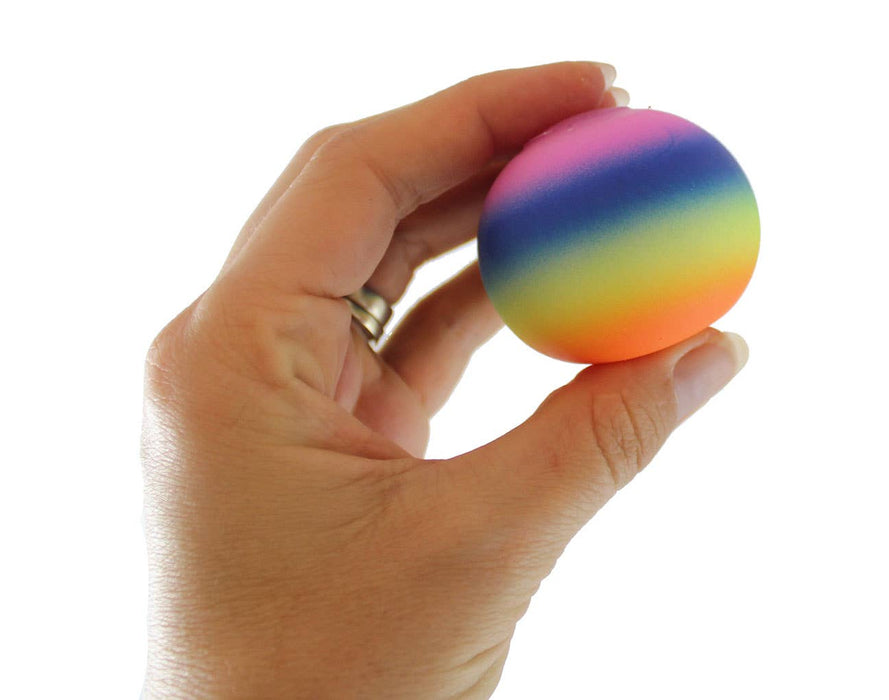 Single 1.75" Rainbow Doh Filled Stress Ball - Glob Balls Squishy OT