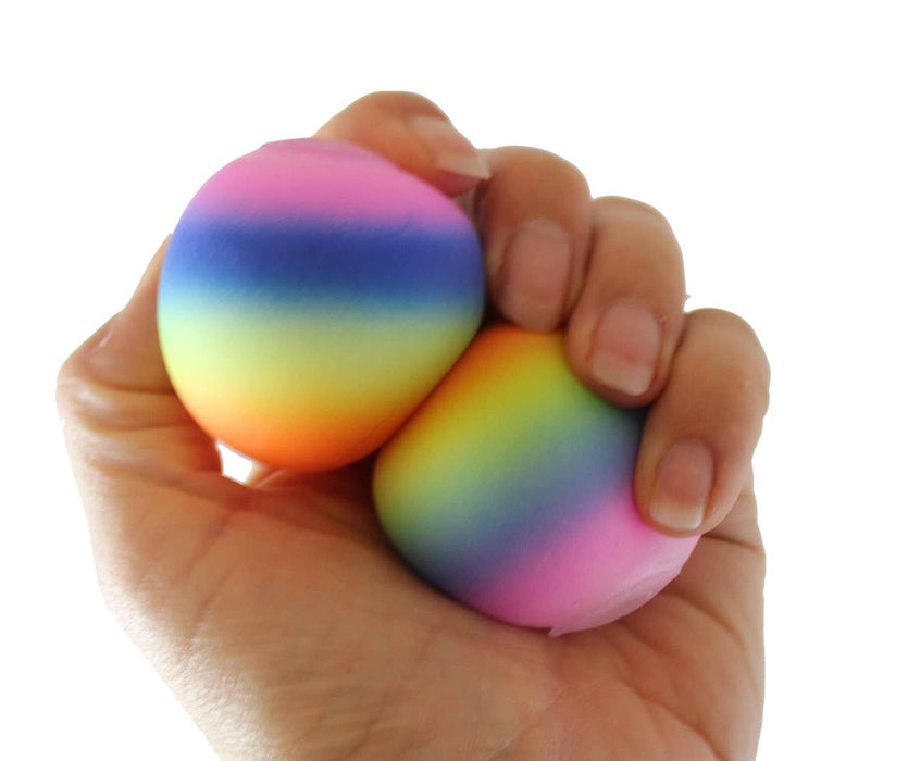 Single 1.75" Rainbow Doh Filled Stress Ball - Glob Balls Squishy OT