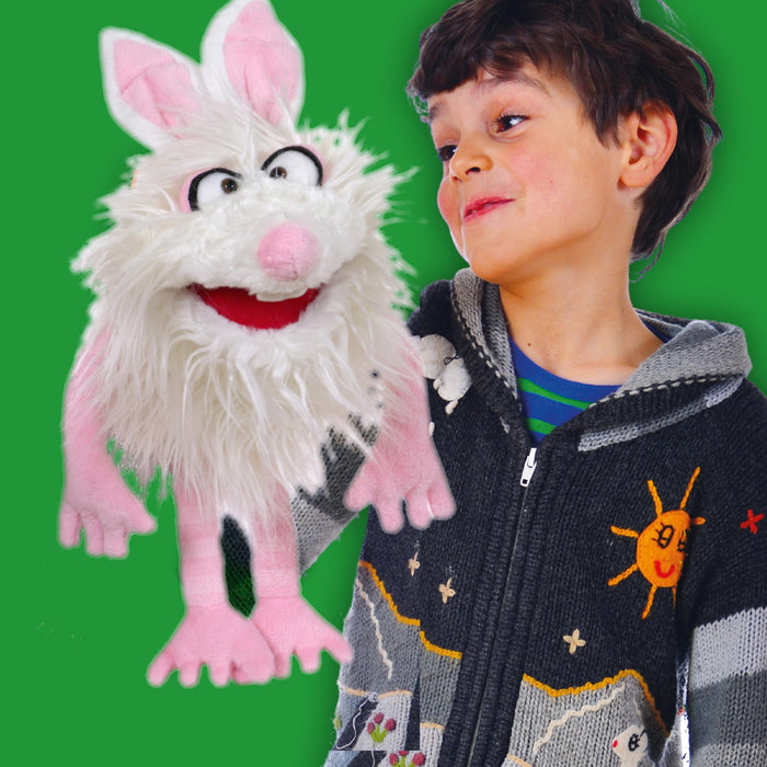 Living Puppets 14-Inch Plush Bunny Rabbit "Furball" Hand Puppet