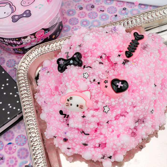 Kawaii Slime Company E-Meow Kitty Signature Dome Slime Pink Floam