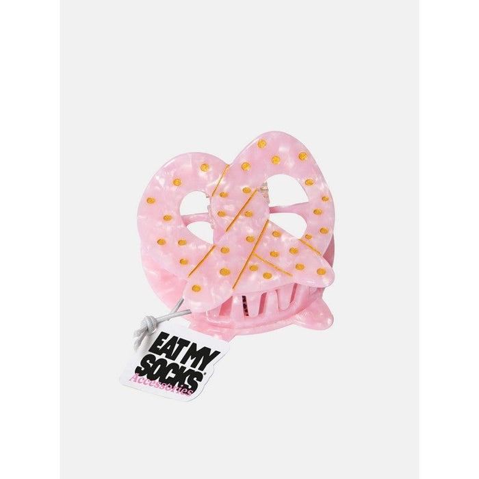 Eat My Socks Pretzel Hair Claw Clip