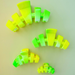 TELETIES Classic Large Claw Hair Clip Glow For It Neon