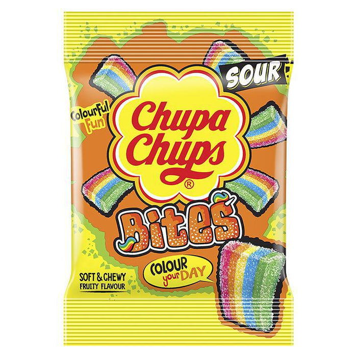 Chupa Chups Sour Bites Fruit Flavored Gummies 90g Bag