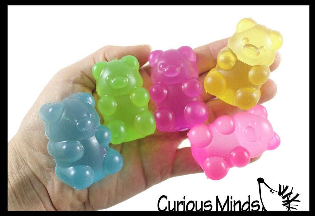 Single 1 -2" Gummy Bear Shaped Ball - Thick Glue/Gel Syrup Molasses