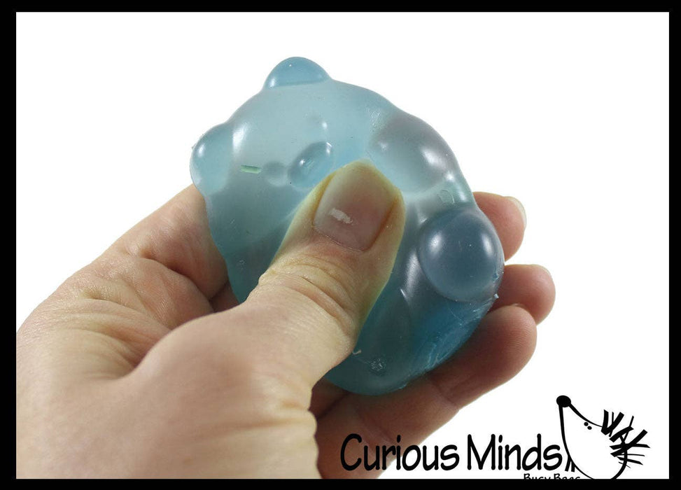 Single 1 -2" Gummy Bear Shaped Ball - Thick Glue/Gel Syrup Molasses