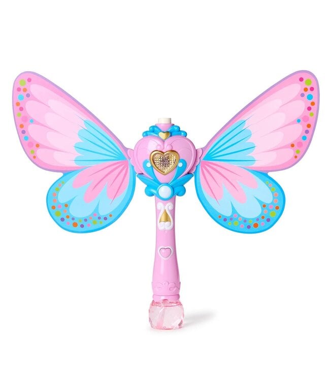 Fairy Butterfly LED Illuminating Bubble Wand Blower in Gift Box