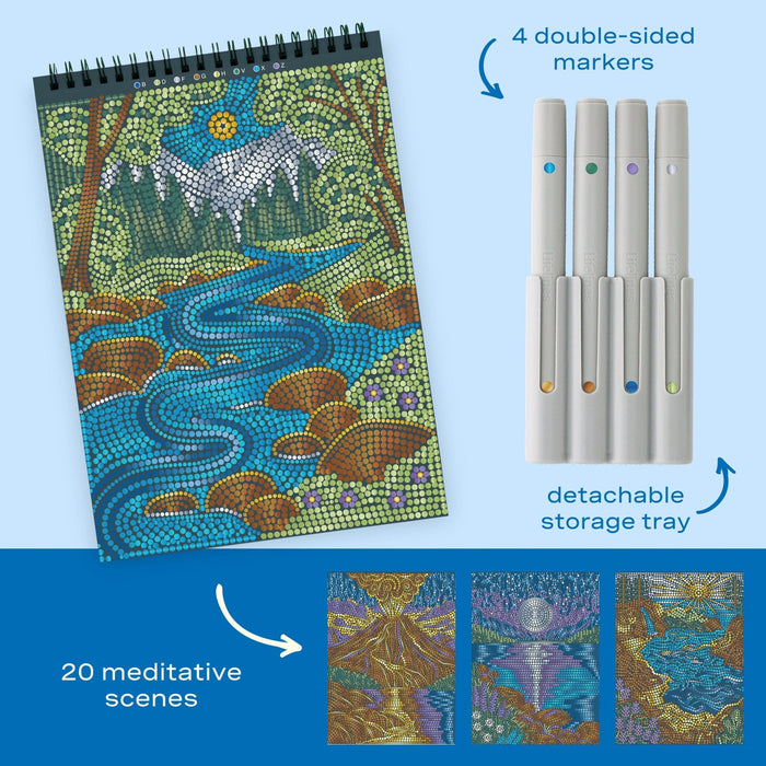 Lifelines FlowArt Dot-By-Letter Majestic Earth Activity Kit