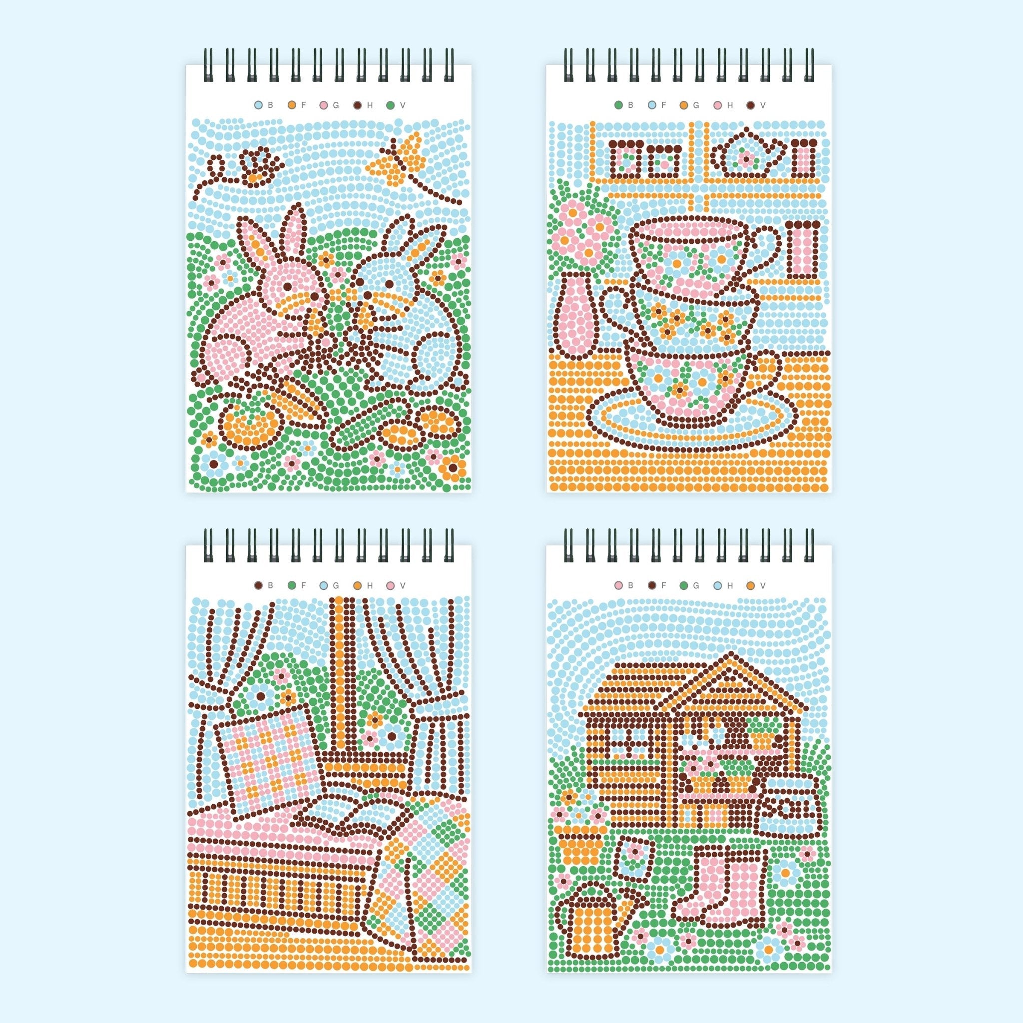 Lifelines FlowArt Mini Dot-by-Letter Cottage Garden Art Pad