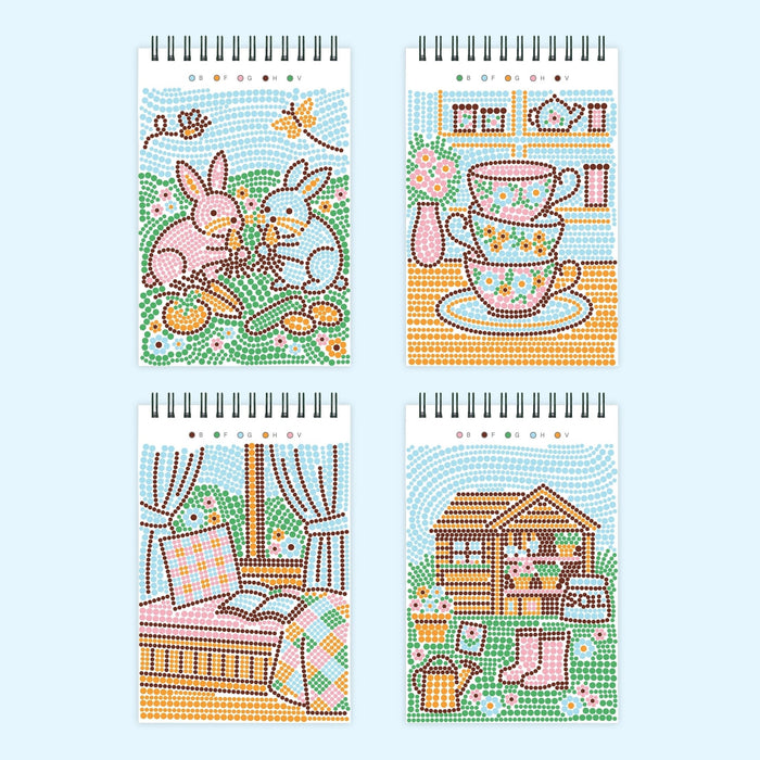 Lifelines FlowArt Mini Dot-by-Letter Cottage Garden Art Pad