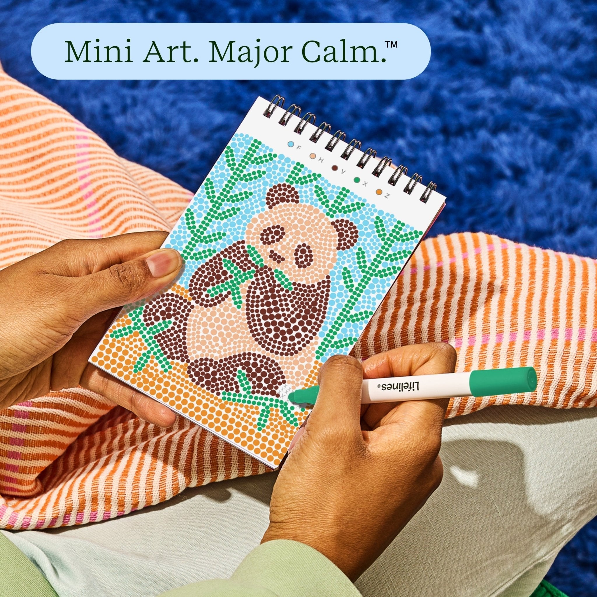 Lifelines FlowArt Mini Dot-by-Letter Into the Wild Art Pad