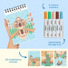 Lifelines FlowArt Mini Dot-by-Letter Postcard Places Art Pad