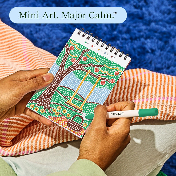 Lifelines FlowArt Mini Dot-by-Letter Small Town Serenity Art Pad