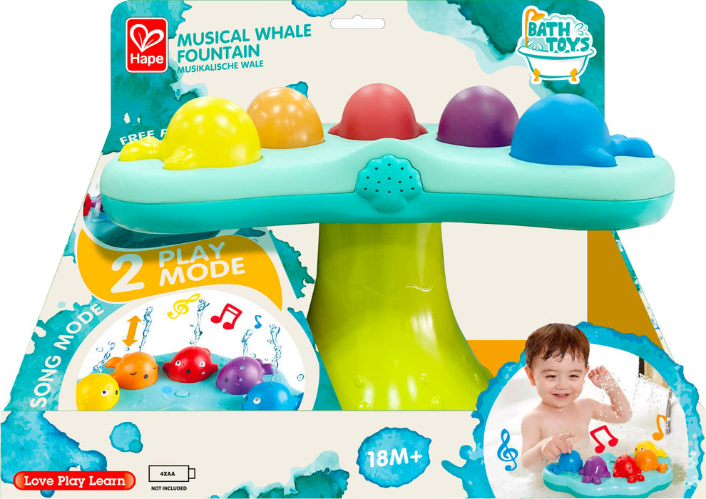 Hape Musical Whale Fountain Bath Toy