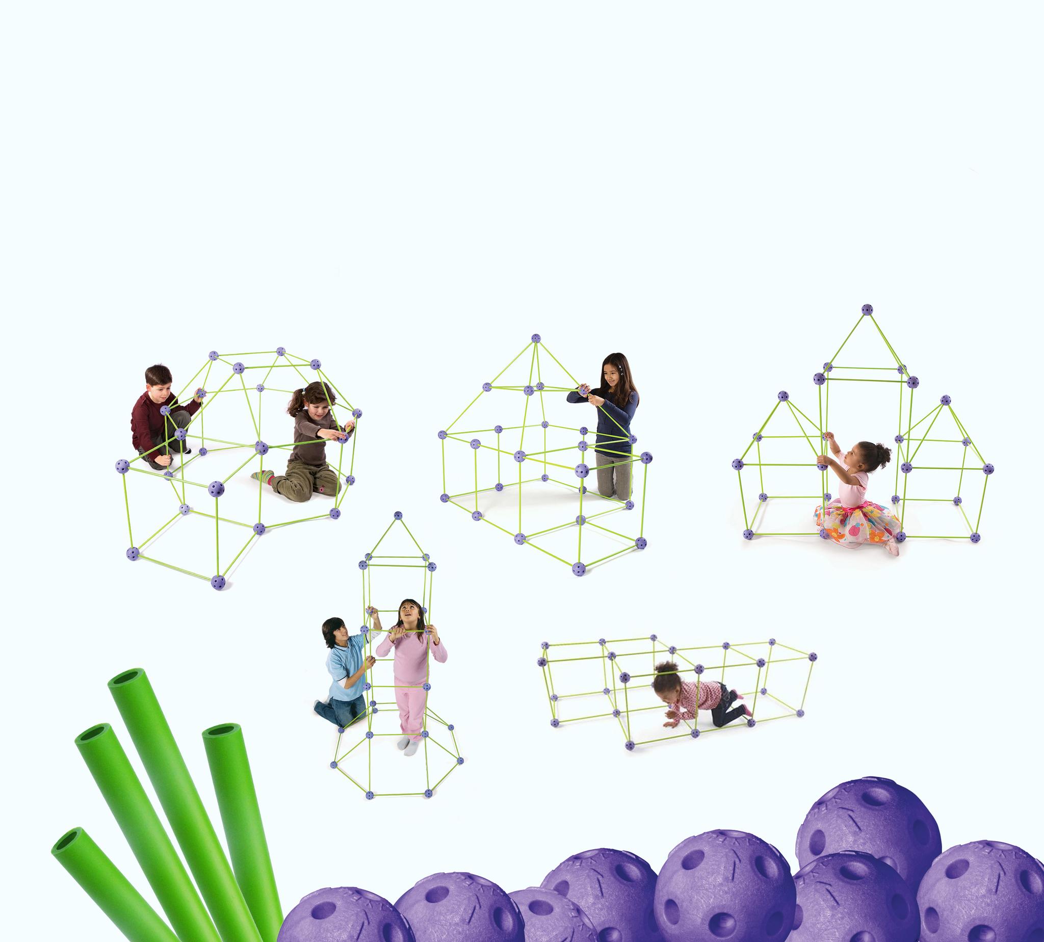 Crazy Fort 69 Pieces Build Your Own Fort Kit