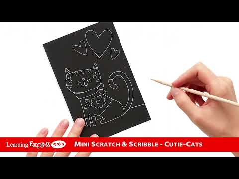 Mini Scratch & Scribble Art Kit Cutie Cats