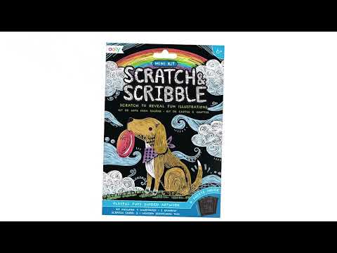 Mini Scratch & Scribble Art Kit Playful Pups