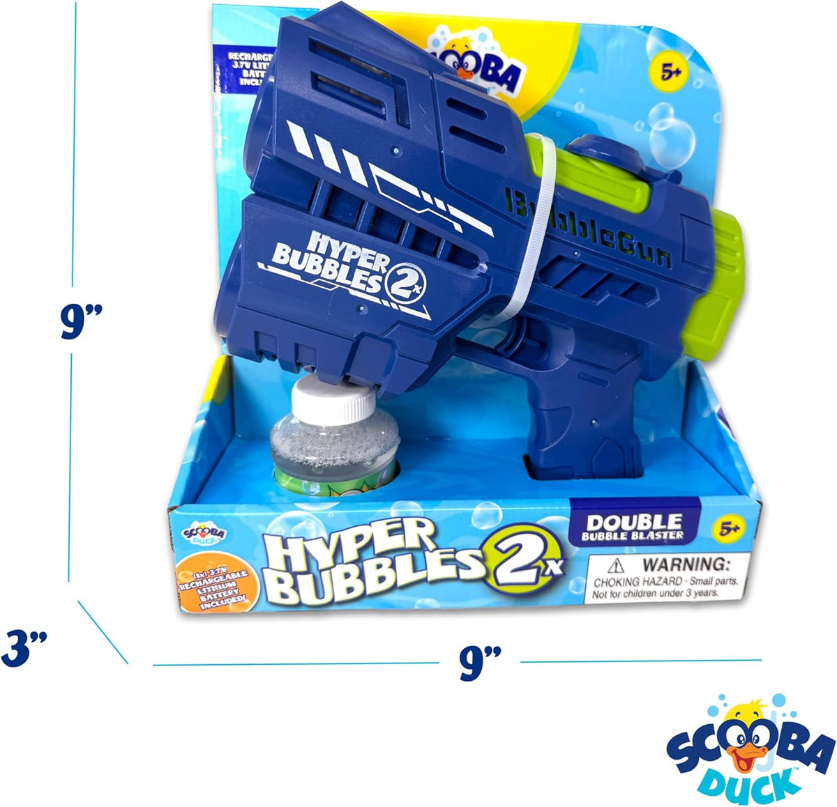 Thin Air Brands Hyper Bubbles 2X Rechargeable Bubble Blaster SD922