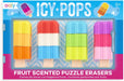 Icy Pop Erasers - Set of 4