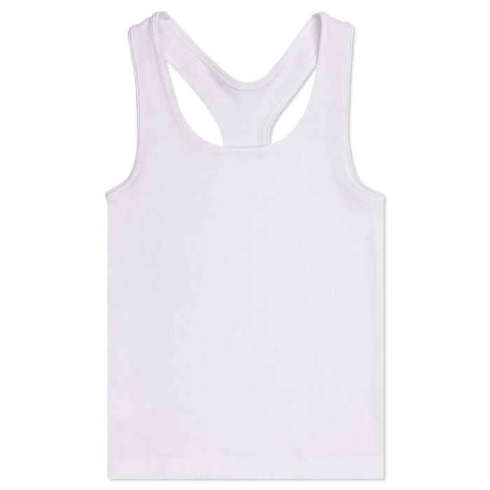Iscream White Ribbed Racerback Tank Top for Youth