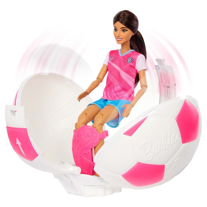 Soccer Barbie Career Burst Ball