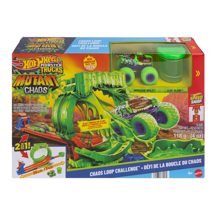 Hot Wheels Monster Truck Mutant Chaos Slime Challenge