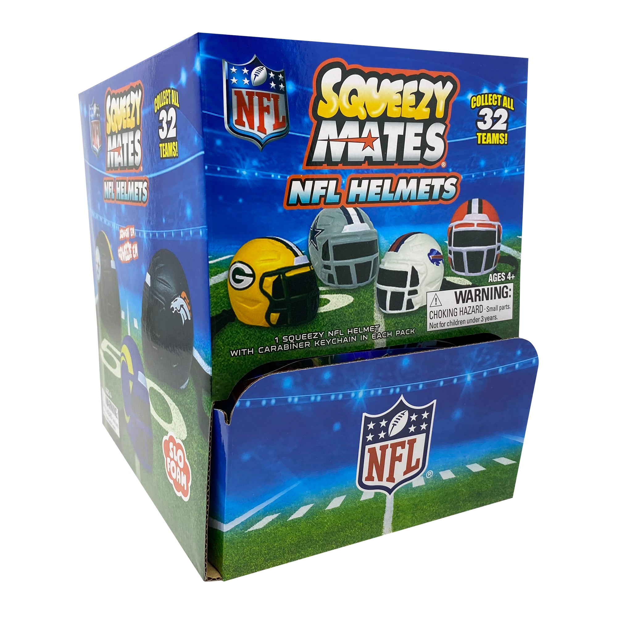 Party Animal NFL Squeezy Helmet Blind Pack Display