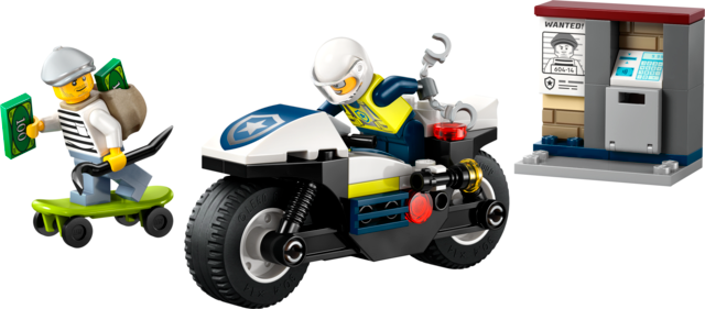 Police Motorcycle Chase Lego 60455