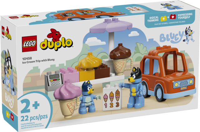 Ice Cream Trip with Bluey Lego 10458